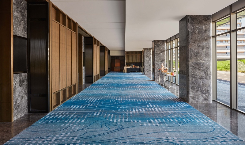 Bilkey Llinas Design: The rug gives this contemporary living space a new viewpoint and a three-dimensional graphic design, resulting in sublime elegance.
