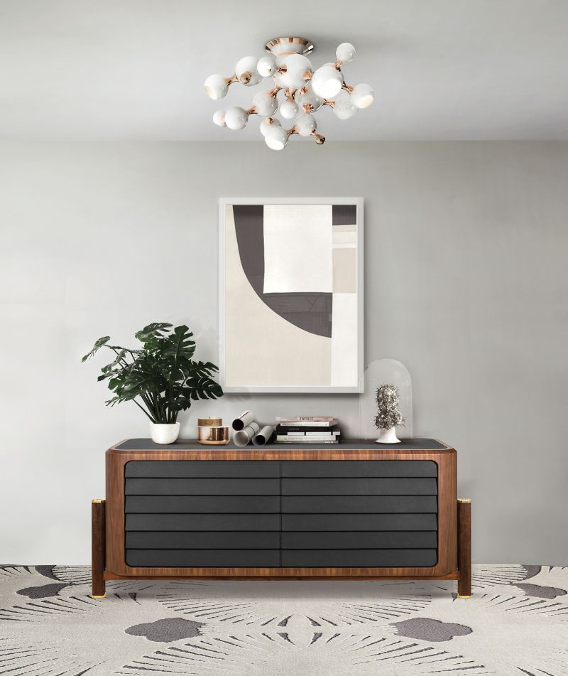 ISaloni 2022: New Furniture and Design Ideas, Minimalistic hallway with a gray and white rug