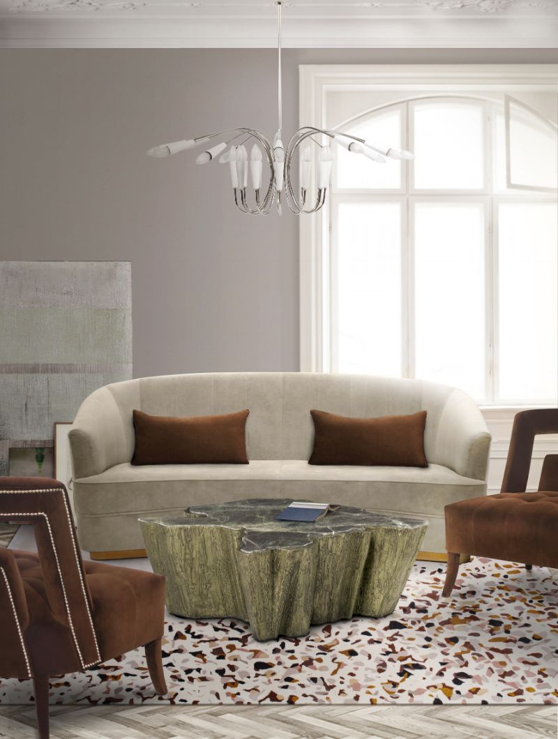 Decorating Your Interior With Neutral Rugs: 8 Inspirational Ideas, modern contemporary living room with neutral rug