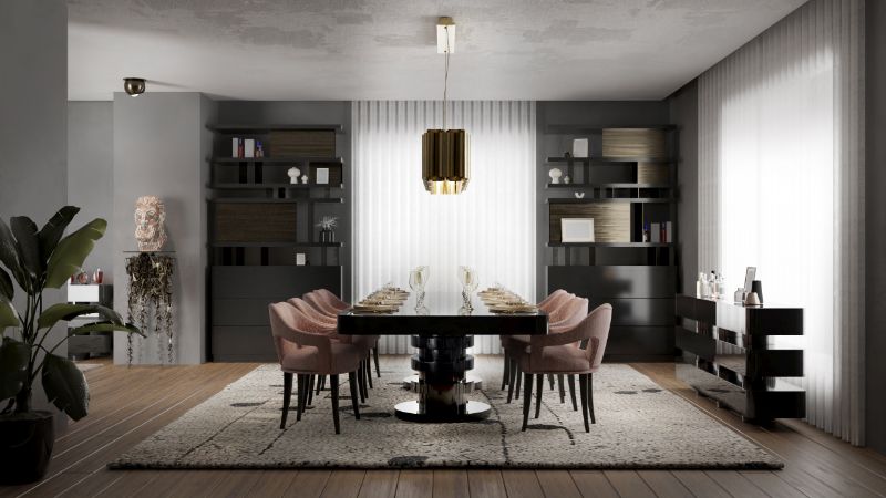 dining room rug ideas with a longe pile area rug with a simple flower design