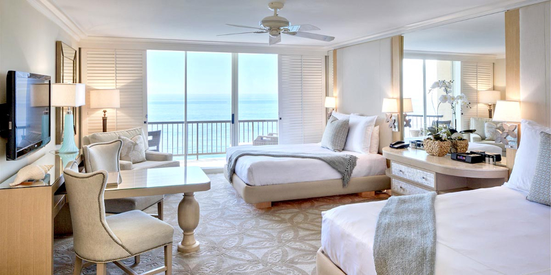 Rug Design Inspiration From Duncan & Miller Design. A nice nude rug with a flower pattern covering the whole bedroom.