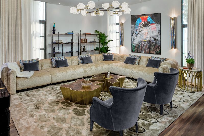 The Most Popular Living Room Area Rugs This Year. Modern contemporary living area rug with neutral rug