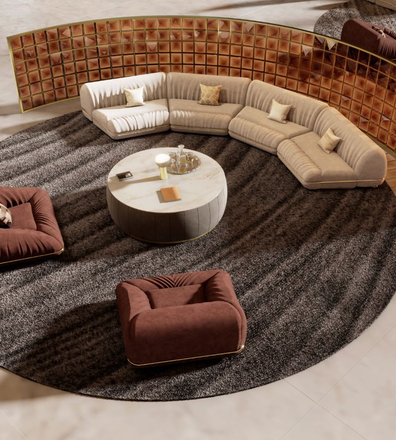 The Most Popular Living Room Area Rugs This Year. Gray round rug for living room decor