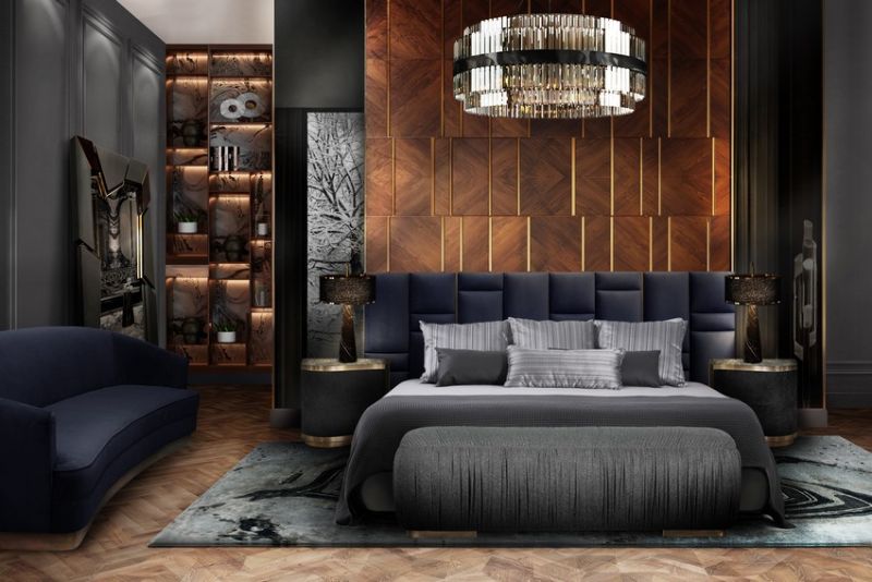 bedroom rugswith dark blue hues