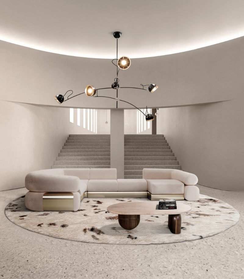 neutral area rugs for the fall with round wool rug in white