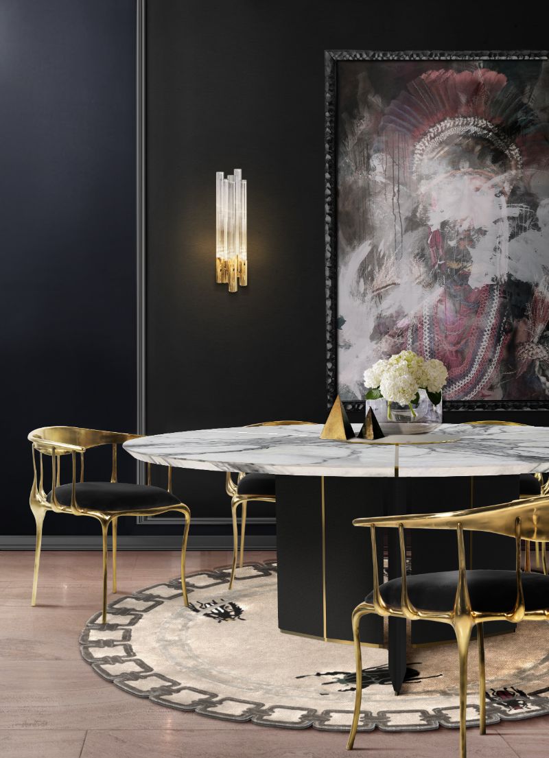 The No11 Dining Chair was meticulously designed to improve your dining experience by offering you with high-quality sitting options. The golden details of these chairs will elevate the design of the dining room.
