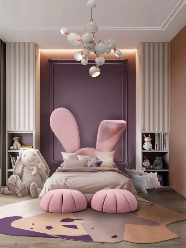 Irregular Rug Shapes in a bedroom area