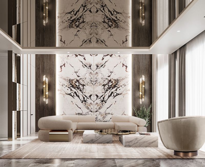 Another hot tip on home decor renovation: neutral hues may add an intriguing feeling if you use a wide range of materials. You can pair the WHITE GARDEN RUG with a marbled center table