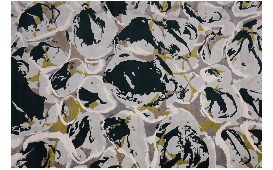 blue and gray rug with a touch of green, the madeira rug is a beautiful piece. Elicyon: Forging A New Luxury & Crafting The Most Visionary Interiors
