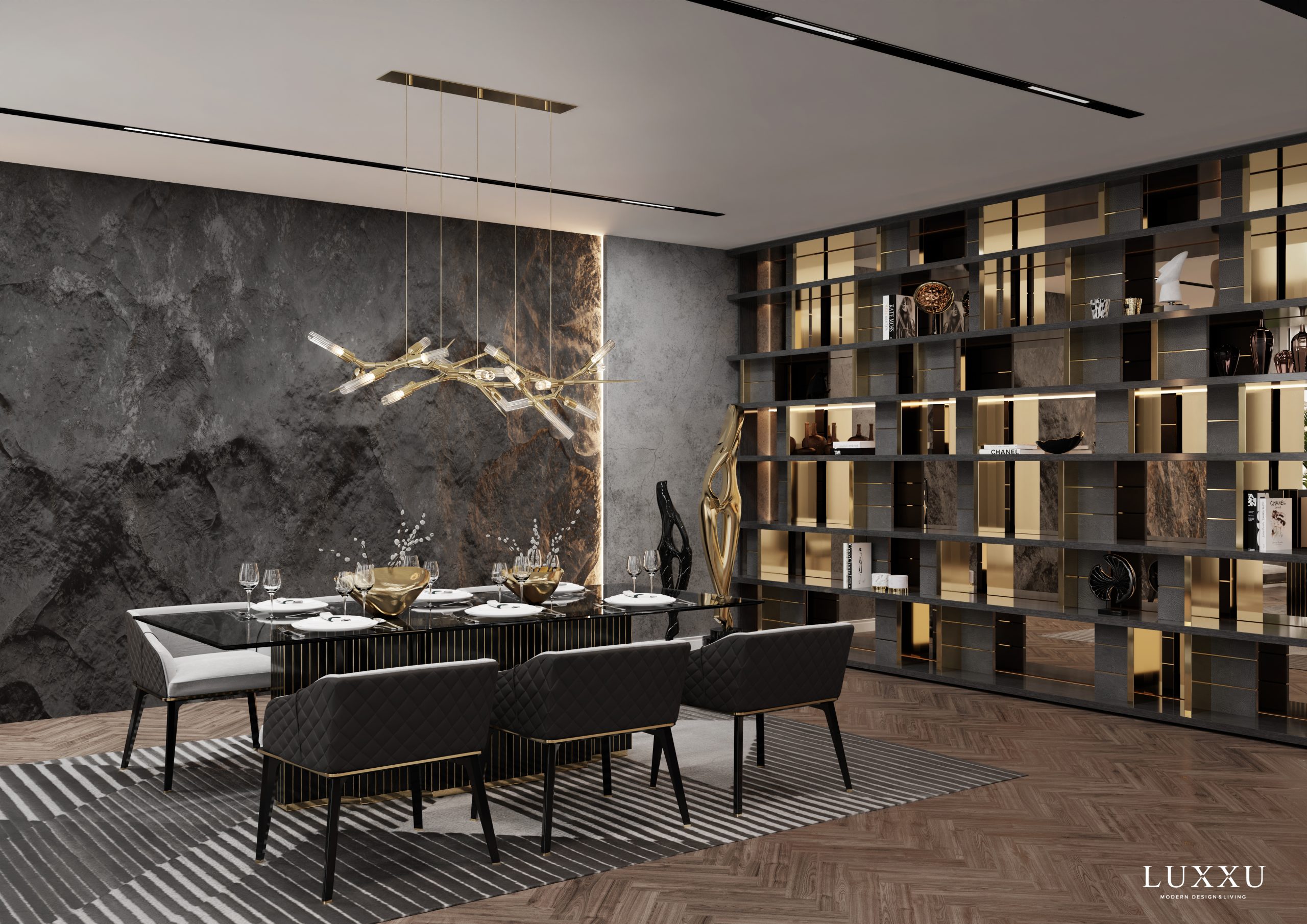 Interior Design Ideas For Luxurious Apartments With Modern Rugs